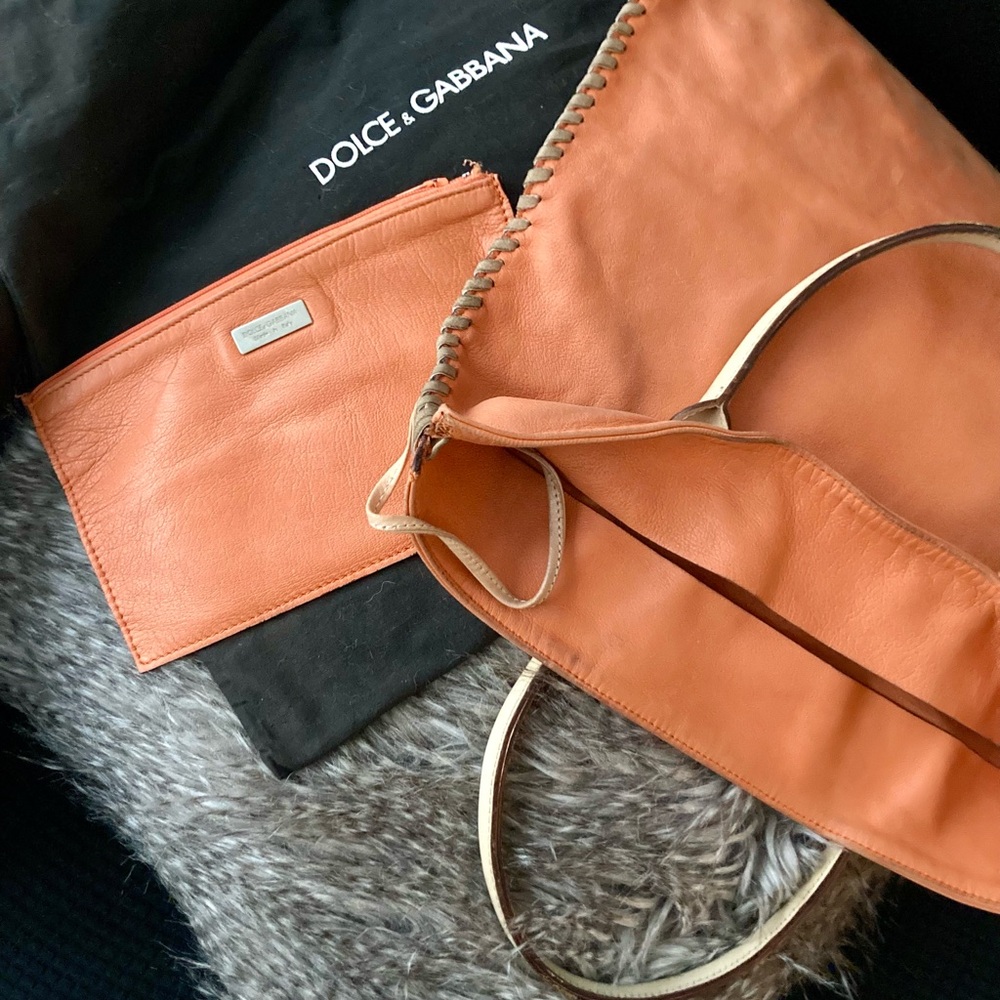 Dolce & Gabbana vintage tote with attached pouch